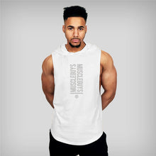 Load image into Gallery viewer, Guys Muscle Hooded Stringer Tank Top
