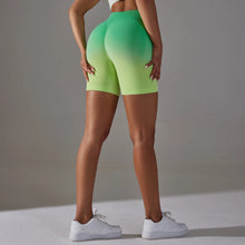 Load image into Gallery viewer, Lilly Gradient Seamless Scrunch High Waist Biker Shorts
