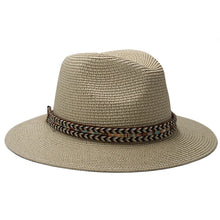 Load image into Gallery viewer, Dimitri Straw Wide Brim Panama Hat
