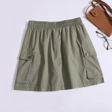 Load image into Gallery viewer, Henya Drawstring High Waist Cargo Mini Skirt
