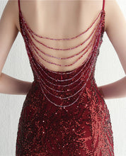 Load image into Gallery viewer, Soraya Sequin Beaded Mermaid Maxi Dress
