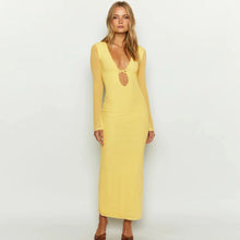 Load image into Gallery viewer, Angel Mesh Long Sleeve Maxi Dress
