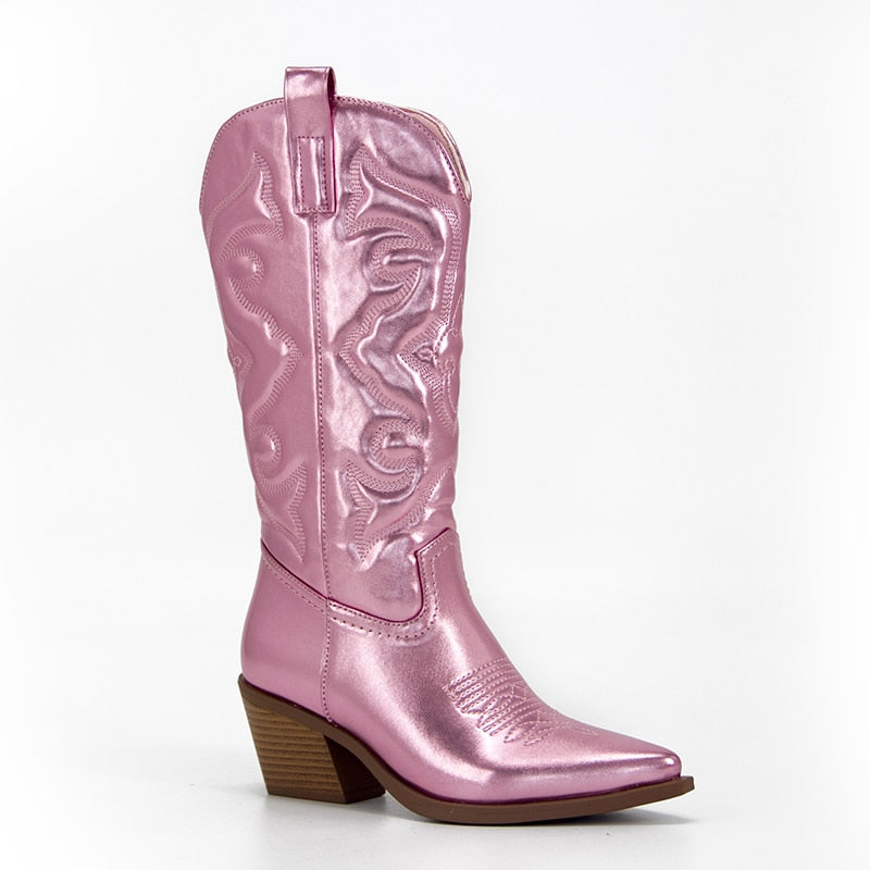 Jaylani Metallic Western Boots