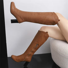 Load image into Gallery viewer, Ariella Knee-High High Heel Western Boots
