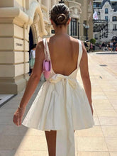 Load image into Gallery viewer, Demia Bow Backless Mini Dress
