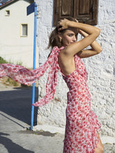 Load image into Gallery viewer, Hope Floral One Shoulder Slit Maxi Dress
