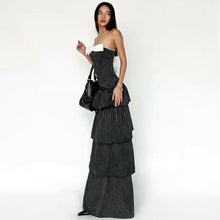 Load image into Gallery viewer, Katerina Strapless Cake Maxi Dress
