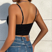 Load image into Gallery viewer, Yasmin Glitter Cami Crop Top
