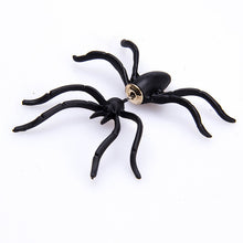 Load image into Gallery viewer, Halloween Black Spider Stud Earrings
