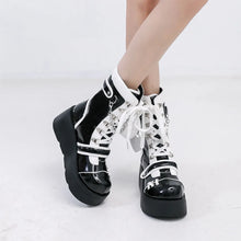 Load image into Gallery viewer, Mystique Chain Platform Ankle Boots
