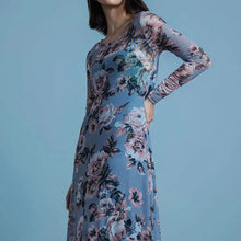 Load image into Gallery viewer, Mila Floral Mesh Long Sleeve Maxi Dress
