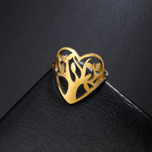 Load image into Gallery viewer, Jo Marie Tree Of Life Love Heart Ring
