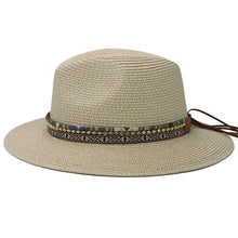 Load image into Gallery viewer, Scarlett Evers Straw Wide Brim Panama Hat
