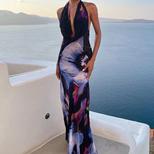 Load image into Gallery viewer, Julia Halter Neck Maxi Dress
