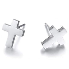 Load image into Gallery viewer, Levee Cross Earrings
