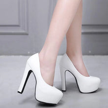 Load image into Gallery viewer, Rebecca Platform High Heel Pumps
