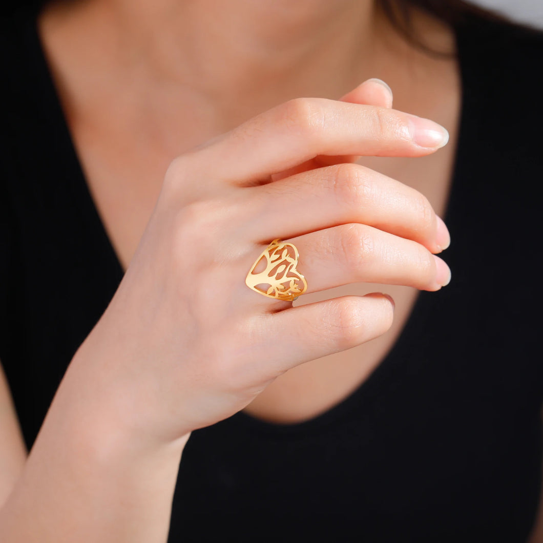 Jo Marie Tree Of Life Love Heart Ring