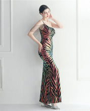 Load image into Gallery viewer, Chelsea Evee Sequin Mermaid Maxi Dress
