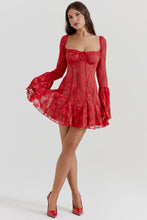 Load image into Gallery viewer, Andi Lace Long Sleeve Mini Dress
