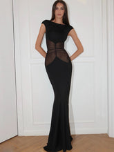 Load image into Gallery viewer, Rhea Mesh Sheer Bodycon Maxi Dress
