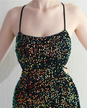 Load image into Gallery viewer, Mazikeen Sequin Mermaid Slit Maxi Dress
