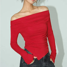 Load image into Gallery viewer, Kaeli Knit Off Shoulder Long Sleeve Top
