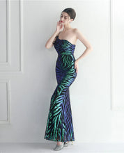 Load image into Gallery viewer, Chelsea Evee Sequin Mermaid Maxi Dress
