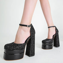 Load image into Gallery viewer, Amora Glitter Platform High Heels
