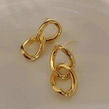 Load image into Gallery viewer, Courtline Gold Chain Earrings
