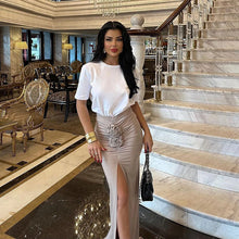 Load image into Gallery viewer, Kimmy Rose High Waist Slit Maxi Skirt
