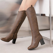 Load image into Gallery viewer, Ariella Knee-High High Heel Western Boots
