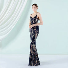 Load image into Gallery viewer, Savannah Valentina Mermaid Maxi Dress
