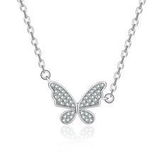 Load image into Gallery viewer, Cahlie Butterfly Rhinestone Necklace

