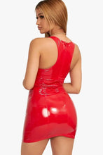 Load image into Gallery viewer, Stephanie Ava Leather Bodycon Mini Dress
