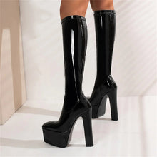 Load image into Gallery viewer, Selena Knee-High Platform High Heel Boots
