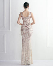 Load image into Gallery viewer, Ali Emma Sequin Beaded Mermaid Maxi Dress
