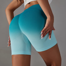 Load image into Gallery viewer, Lilly Gradient Seamless Scrunch High Waist Biker Shorts
