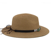 Load image into Gallery viewer, Summer Straw Panama Hat
