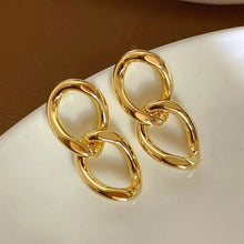 Load image into Gallery viewer, Courtline Gold Chain Earrings
