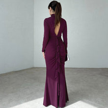 Load image into Gallery viewer, Elodie Turtleneck Long Sleeve Maxi Dress
