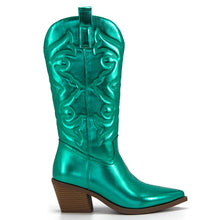 Load image into Gallery viewer, Jaylani Metallic Western Boots
