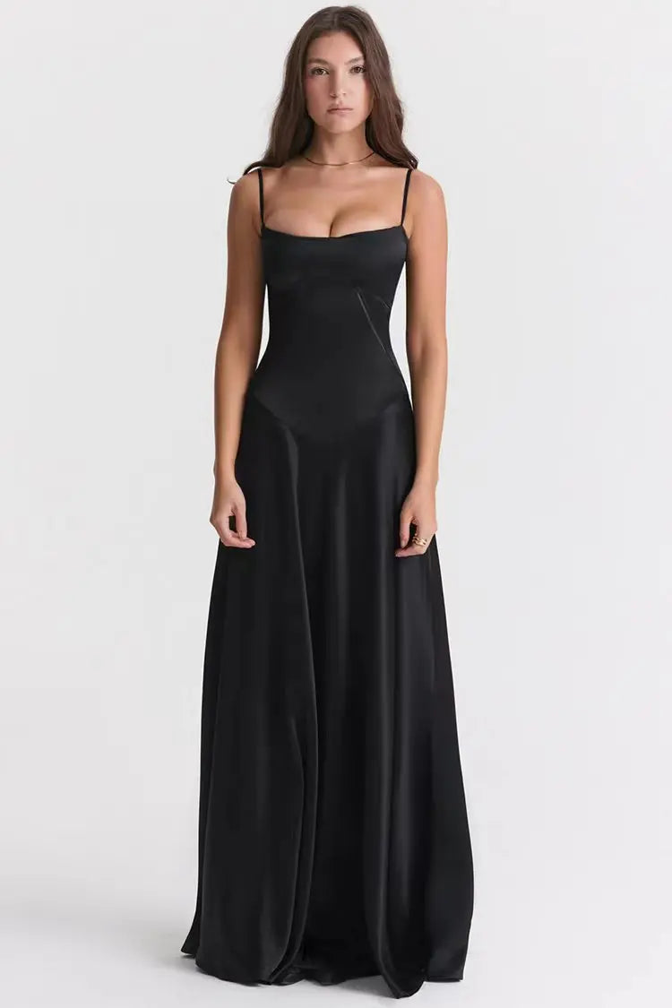 Dorothea Lace-Up Maxi Dress