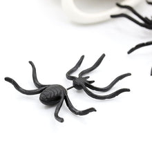 Load image into Gallery viewer, Halloween Black Spider Stud Earrings
