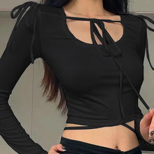 Load image into Gallery viewer, Kendria Long Sleeve Crop Top
