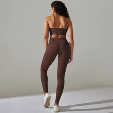 Load image into Gallery viewer, Yuvika Seamless Ribbed Two-Piece Yoga Set
