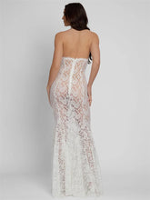 Load image into Gallery viewer, Kadience Lace Halter Neck Maxi Dress
