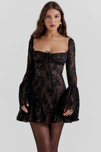 Load image into Gallery viewer, Andi Lace Long Sleeve Mini Dress
