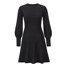 Load image into Gallery viewer, Maliyah Knit Long Lantern Sleeve Mini Dress
