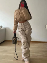 Load image into Gallery viewer, Dharma High Waist Cargo Pants
