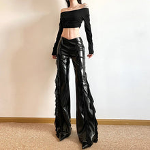 Load image into Gallery viewer, Binx Leather Flare Pants
